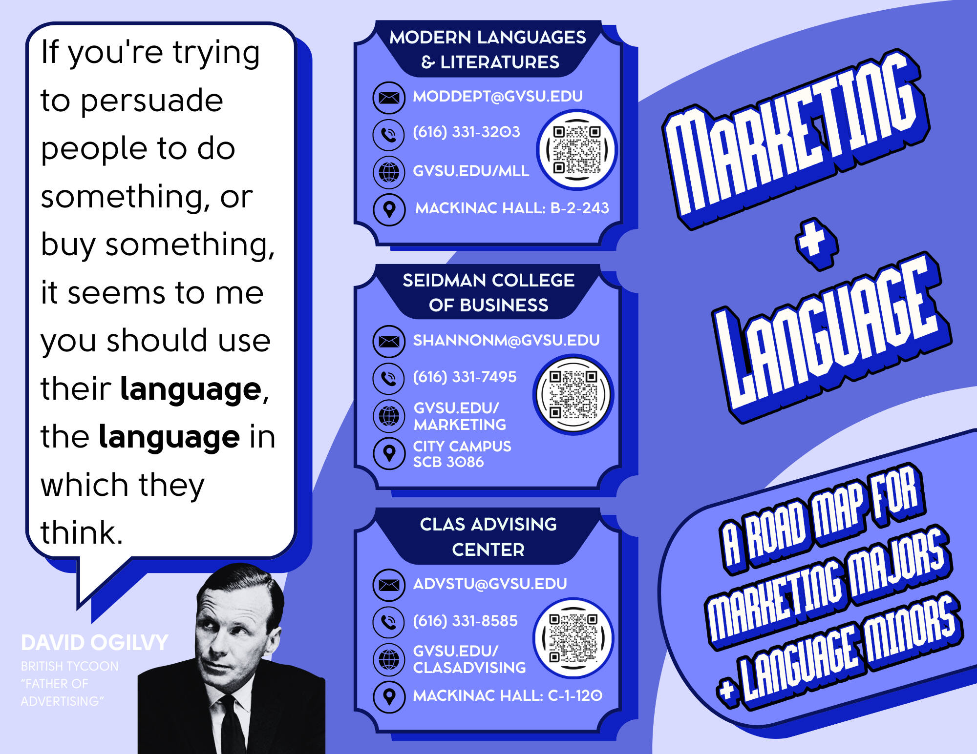 Marketing Major + Language Minor Brochure Preview